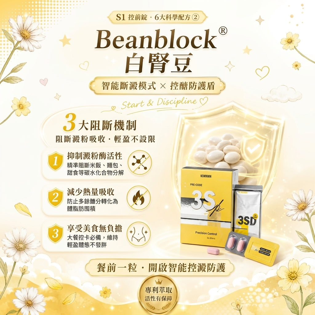 【雙效體態管理】KCWINWIN 3SD Pro 完美輕盈套裝 (S1控前錠60錠 + S2燃動艙60粒)