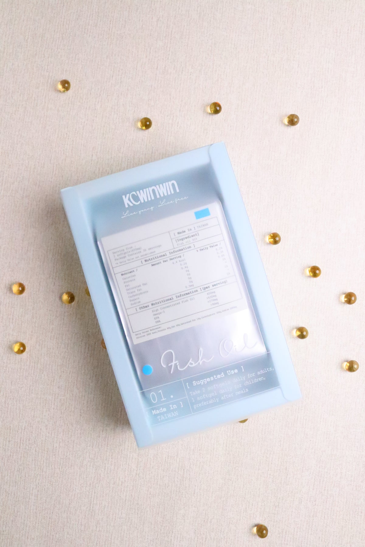 【365 Pick Select 店長實測推薦🔥】KCWINWIN 95% 高濃度魚油 (8mm極細粒/香甜橙味)｜抗炎改善暗瘡泛紅｜IFOS五星認證 rTG型